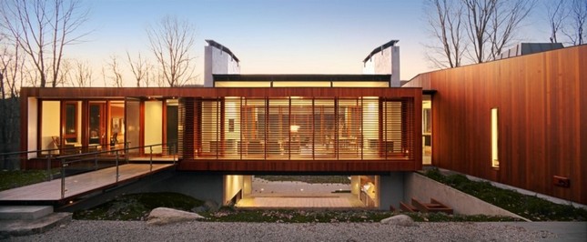 Brigde House от Joeb Moore + Partners Architects в Коннектикуте