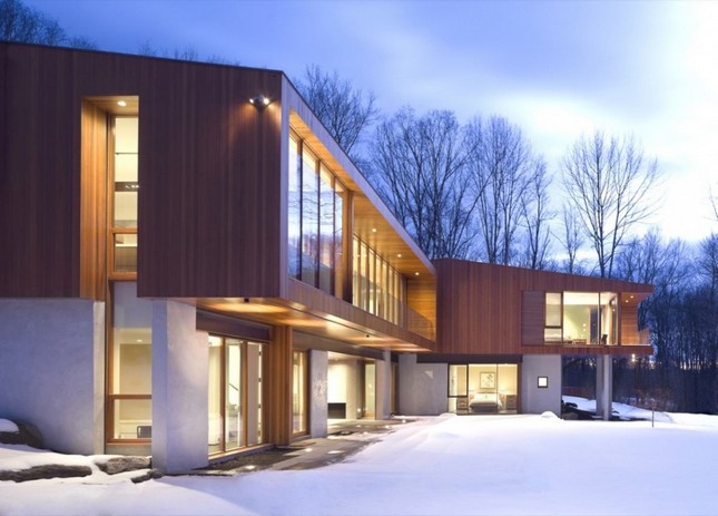 Brigde House от Joeb Moore + Partners Architects в Коннектикуте