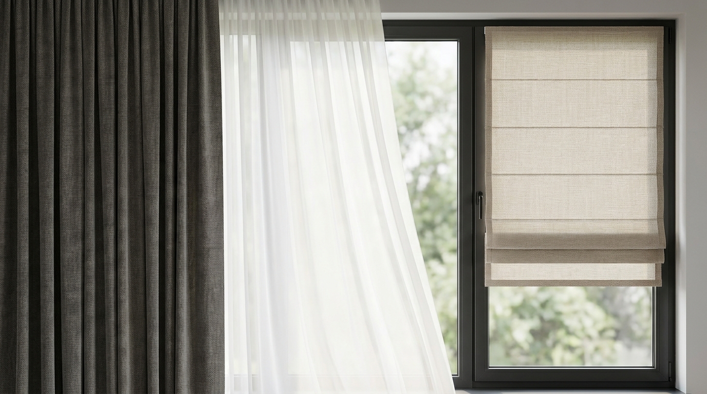 Вибір штор: блекаут, тюль чи римські штори — що краще?