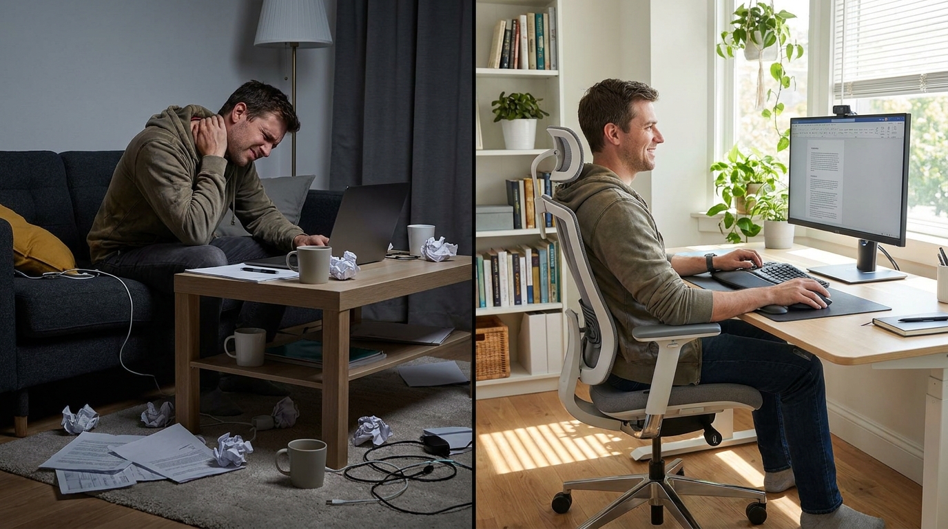 Загальні помилки в ергономіці та як їх уникнути при віддаленій роботі