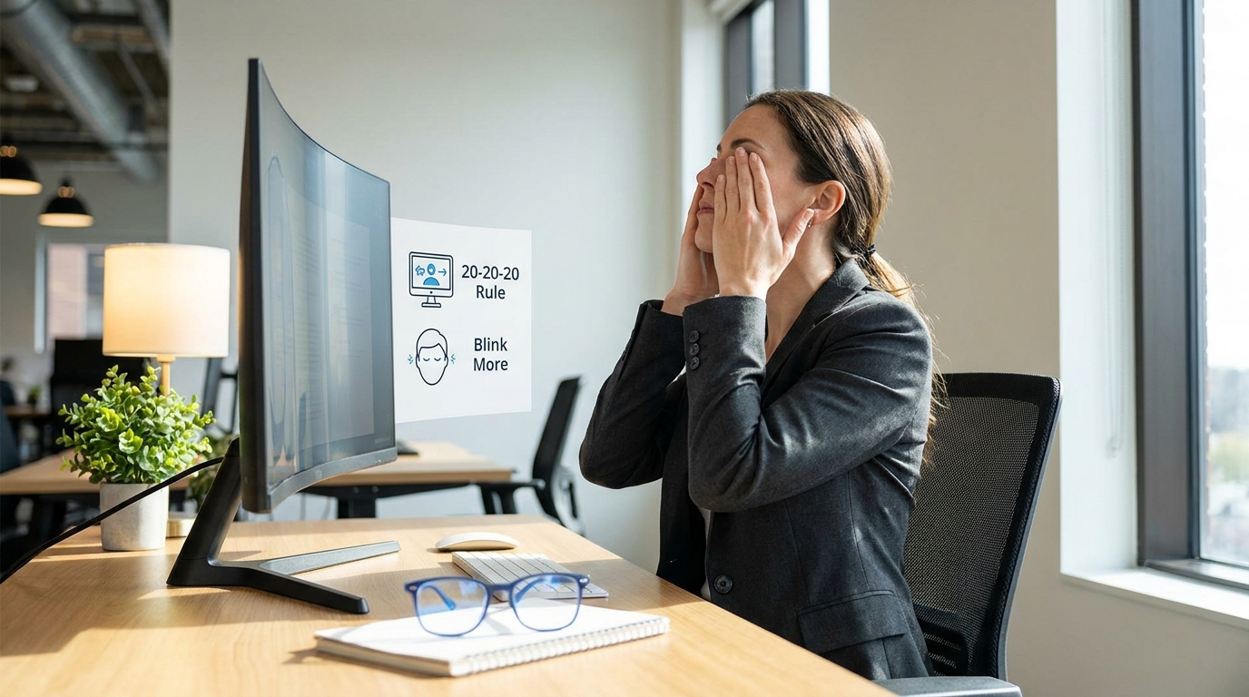 Порівняння методів захисту зору при роботі за екраном