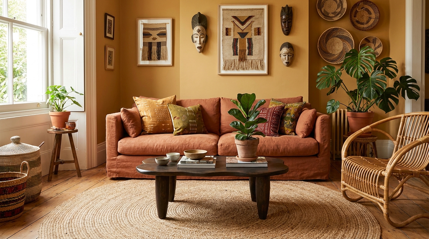 Створення автентичного Афробохо інтер'єру: елементи та принципи