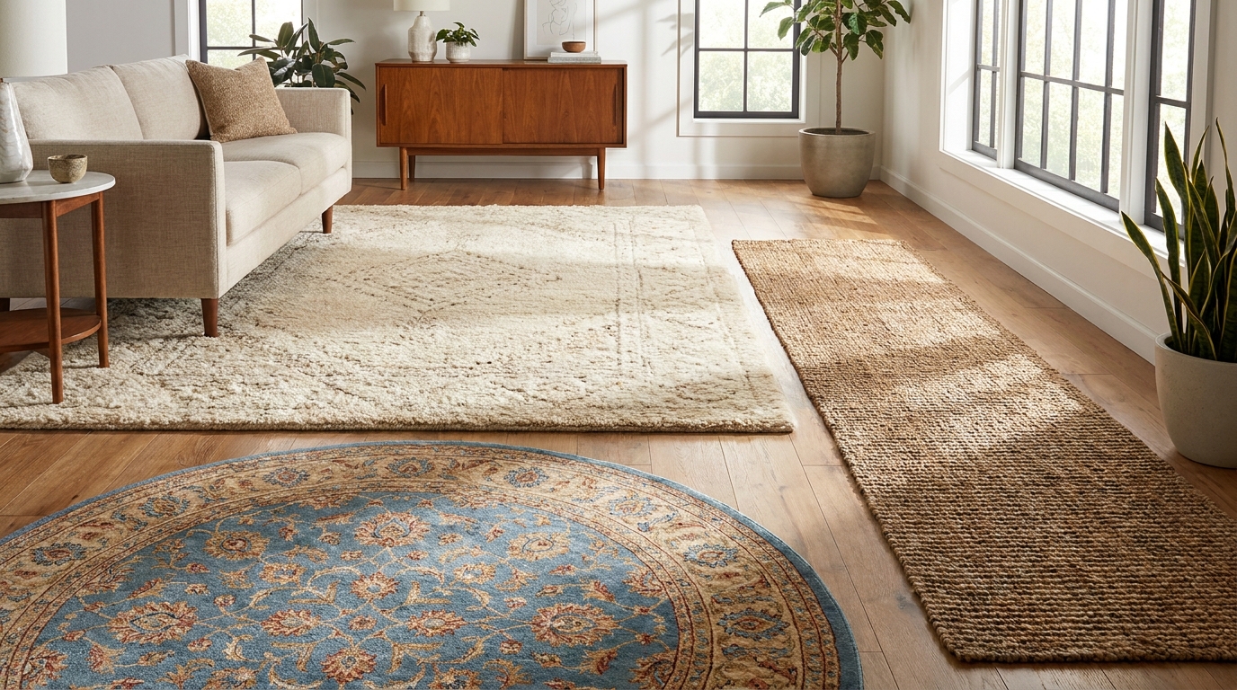 Як правильно підібрати килим: розміри, матеріали, кольори.