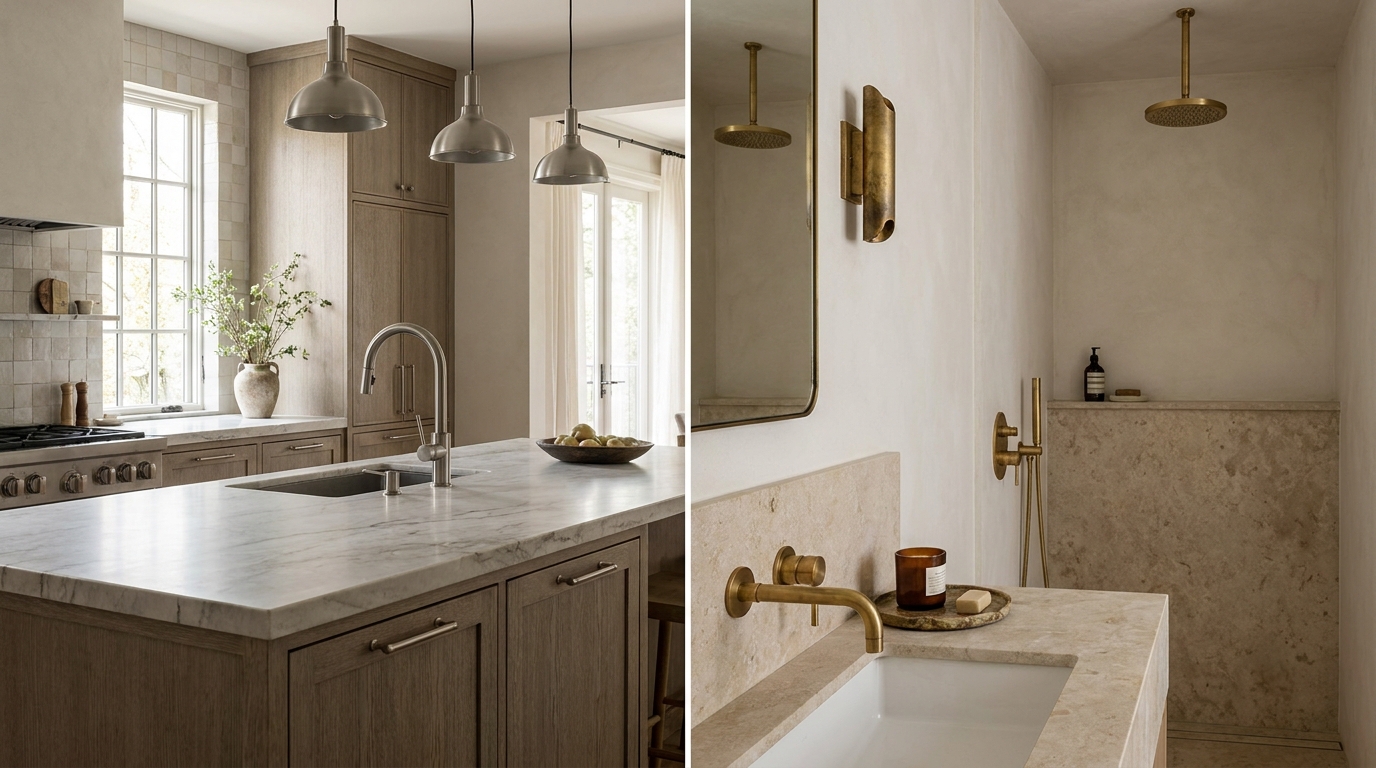 Нікель та нелакована латунь: які метали в інтер'єрі зараз вважаються ознакою гарного смаку замість хрому.