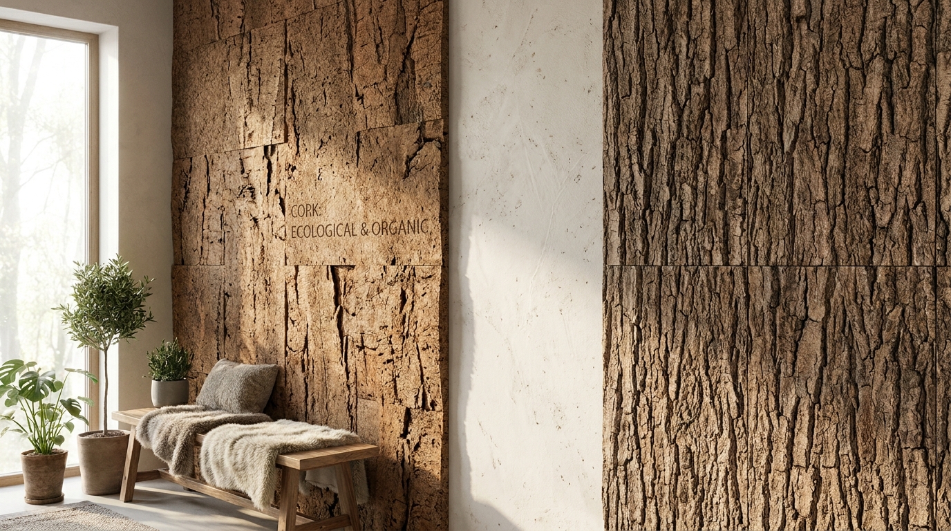 Обираємо коркові покриття для стін: екологія та тактильність