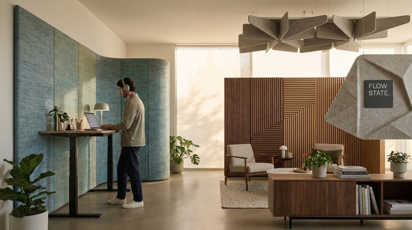 Різновиди акустичних панелей та їхнє застосування для зонування простору