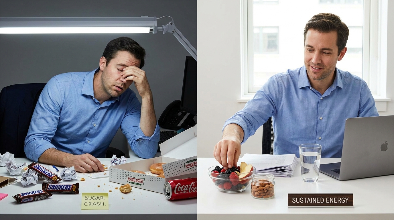 Чому цукор під час роботи — це хибний друг для продуктивності